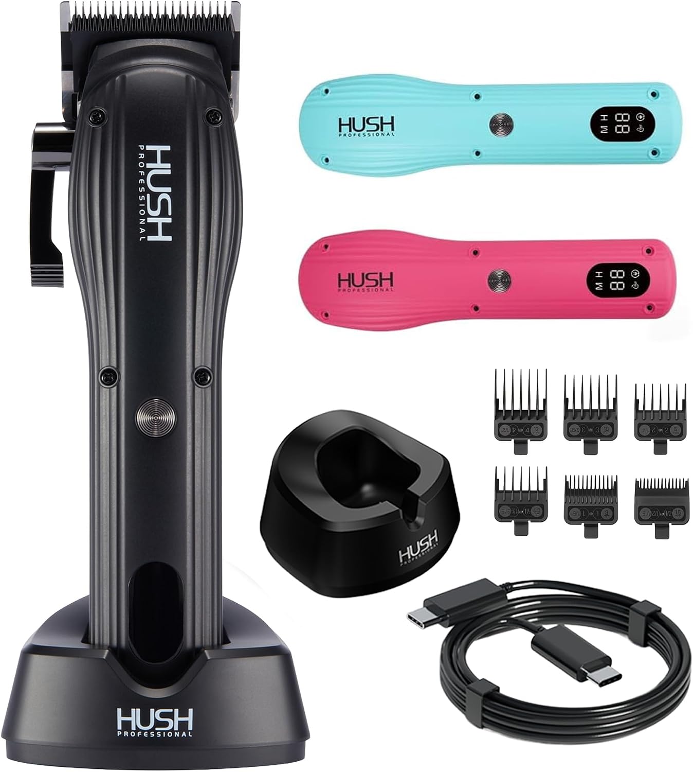 Cordless Hair Clipper for Men - Hair Buzzer Cordless Clipper Set, Barbers Tools, Men's Grooming Professional Set with LED Display