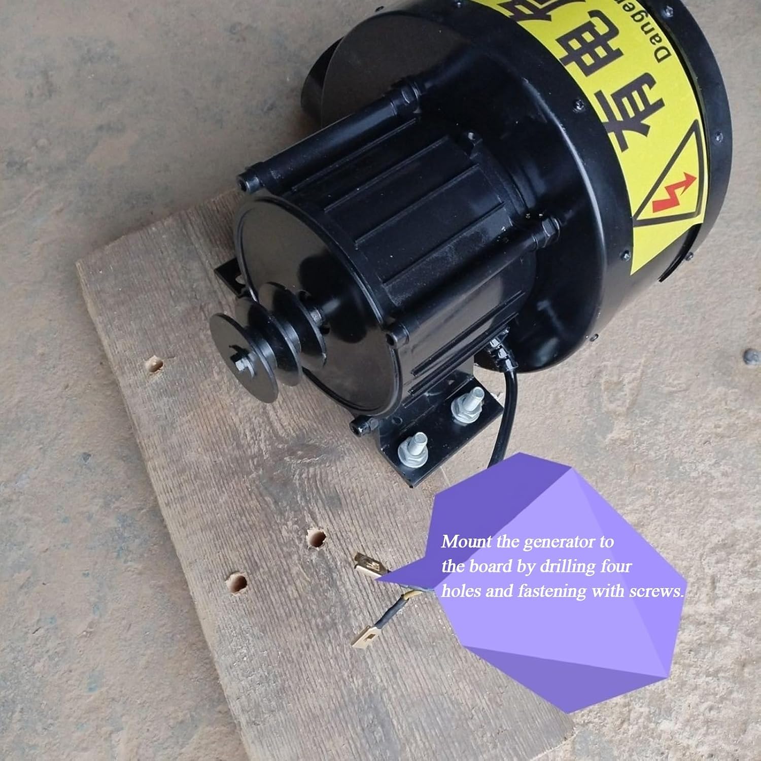 600W 220V Hydro Generator, Portable Impact Hydroelectric Generator, Pure Copper Windings High Power Water Generation 63 Mm Inlet Small Home Off-Grid Power