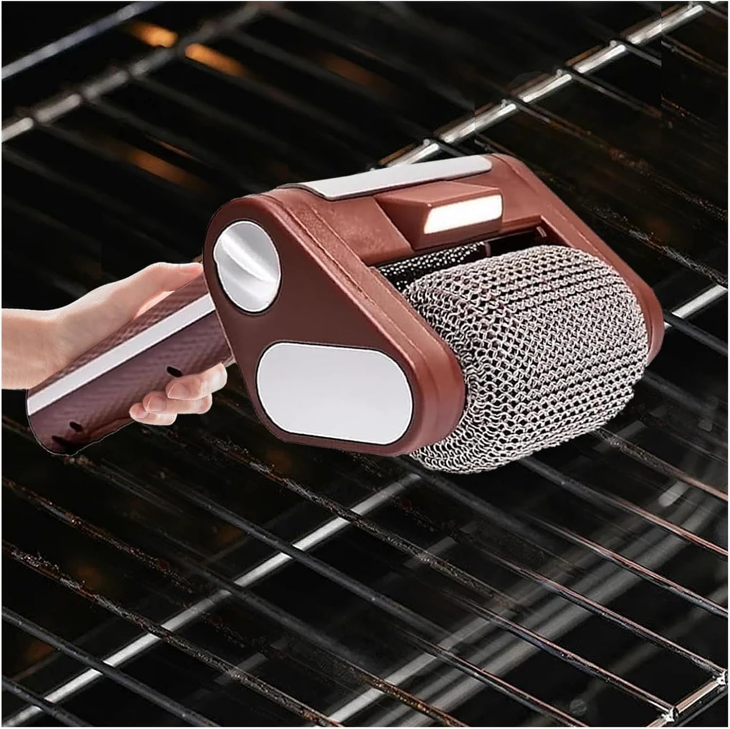 Fit for Cordless Electric Grill Cleaner with Lights - Bristle-Free BBQ Brush for Effortless Cleaning(Brush)