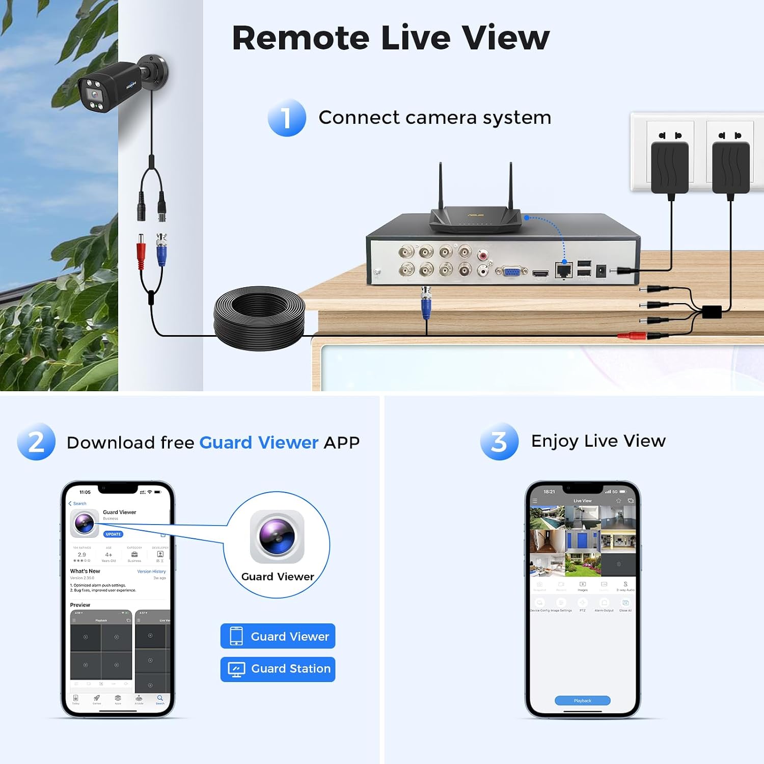Hiseeu 3K 8ch Wired Security Camera System with Audio,Alarm Spotlight,AI Vehicle/Human Detection,3TB HDD,Home CCTV System,8PCS Security Cameras,5MP Surveillance DVR KIt Outdoor&Indoor,24/7 Record