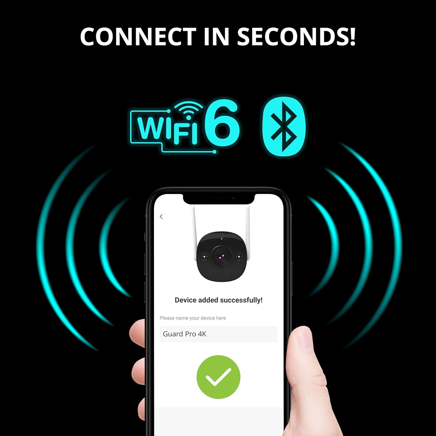 Defender AI Powered 4K Guard Pro 8MP WiFi 6, Plug-in Power Wireless Security Camera Outdoor, with Smart AI Human Detection, Bluetooth, Two-Way Talk, Works w/Guard App, 2 Pack