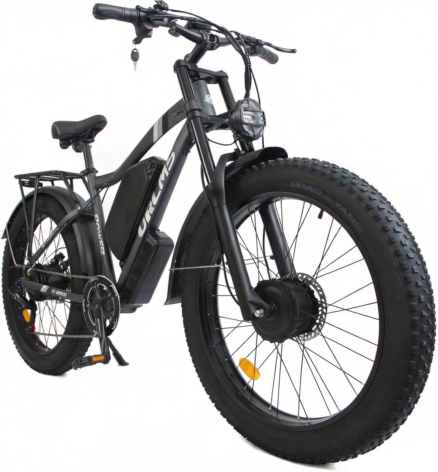 Dual Motor Electric Bike for Adults,6000W Peak,45MPH,60V&52V/25Ah Battery,26''&24'' Fat Tire,Up to 110 Miles Range,SHM 7-Speed Gear Ebike