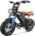 Electric Bike for Adults, 1200W Peak Power Ebike, 28MPH, 48V 18Ah Removable Battery, 35-Mile Range, 500LBS Load, 16'' Fat Tire Electric Dirt Bikes, Electric Mountain Bicycles for All-Terrain