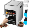 Electric Steak Grills Teppanyaki Grills/Commercial Steak Grill Oven 1700w/Electric Steak Grill/BBQ Countertop Grill Pan (With 2 Gloves, Grill And Tray)