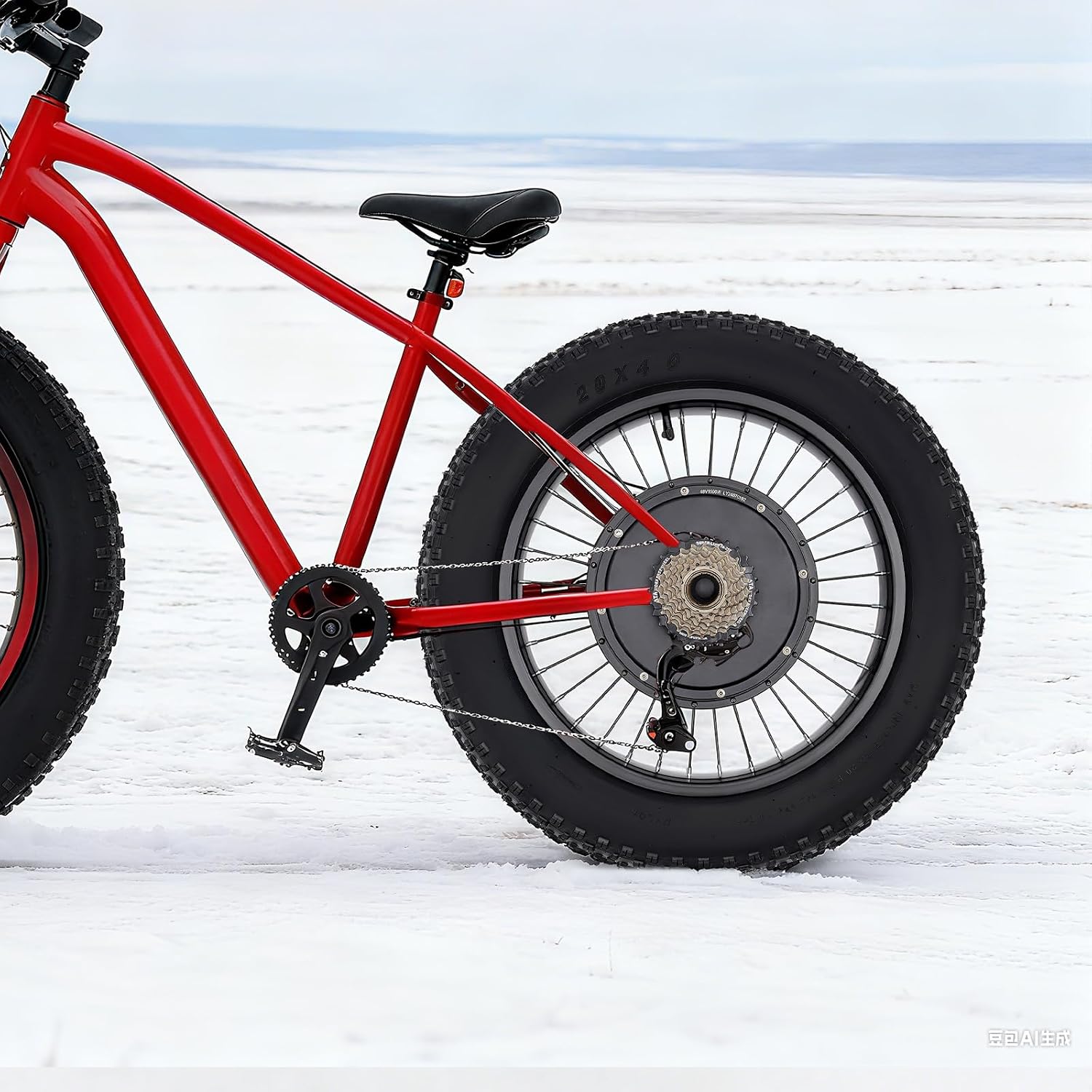 1500W Electric Bike Conversion Kit, 48V 20' Fat Tire Rear Wheel E-Bike Conversion Kit, 7-Speed Adjustable Ebike Hub Motor Bicycle Conversion Kit with LCD Display/Thumb Control/PAS Sensor