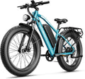 Jasion EB5 MAX Ebike for Adults with 1500W Peak Motor,720 Wh Removeable Battery, 26'' Fat Tire Electric Mountain Bike, 28+MPH Speed, Cruise Control, 7-Speed