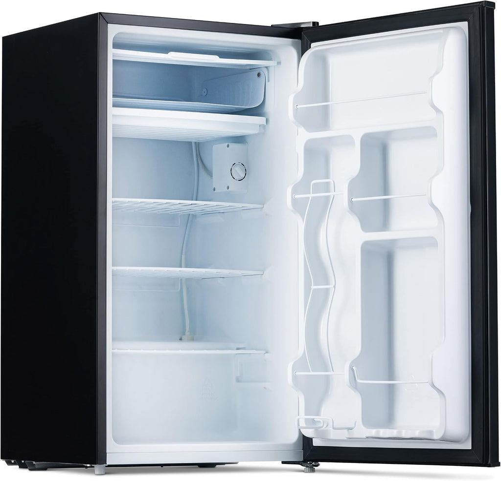 NewAir 3.3 Cu. Ft. Compact Mini Fridge with Chiller Compartment, Energy Star Certified, Single Door Refrigerator, Can Dispenser, Perfect for Dorm Rooms, Bedrooms, Home Offices, and RV Vans