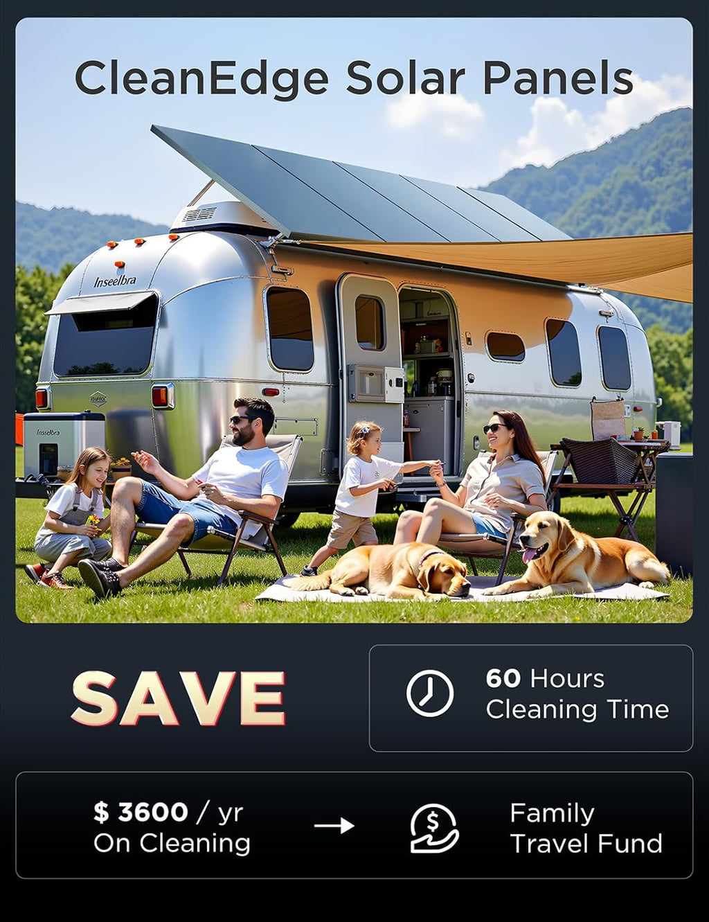 STAR 200 Watt Solar Panel, 2PCS 100W 12/24V Solar Panels with Frame-Less Design & Maintenance-Free, 25% High-Efficiency Monocrystalline, Reliable Power for RV, Marine, Roof, Home, and Off-Grid