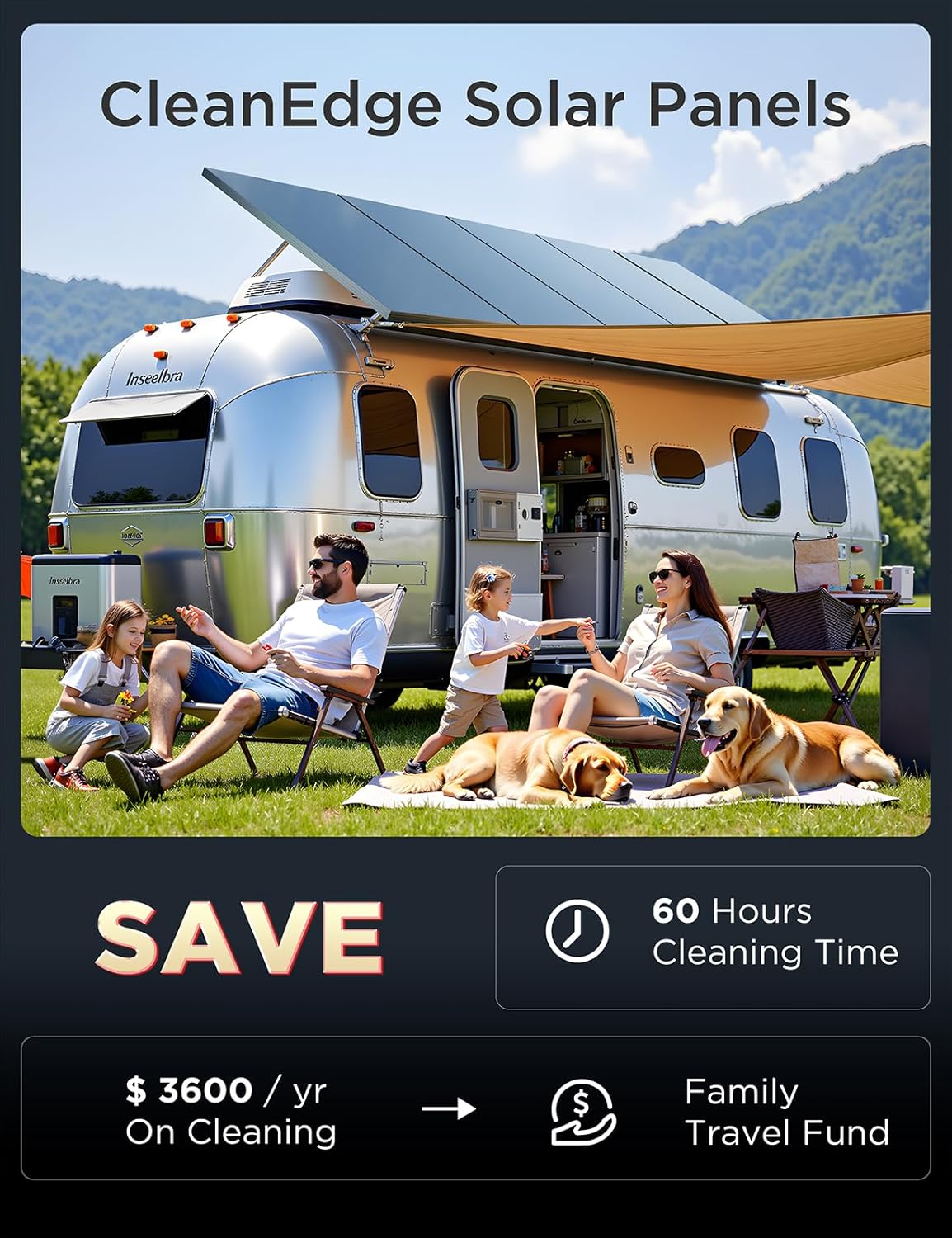 STAR 200 Watt Solar Panel, 2PCS 100W 12/24V Solar Panels with Frame-Less Design & Maintenance-Free, 25% High-Efficiency Monocrystalline, Reliable Power for RV, Marine, Roof, Home, and Off-Grid