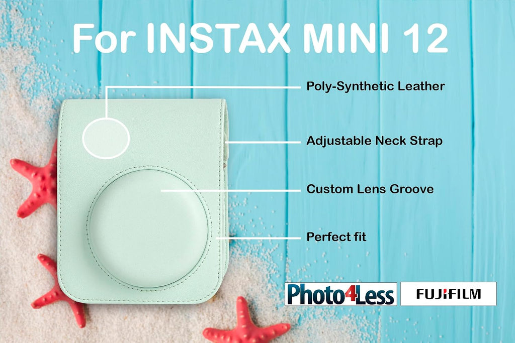 Fujifilm Instax Mini 12 Instant Film Camera Bundle with Accessories (Mint Green)