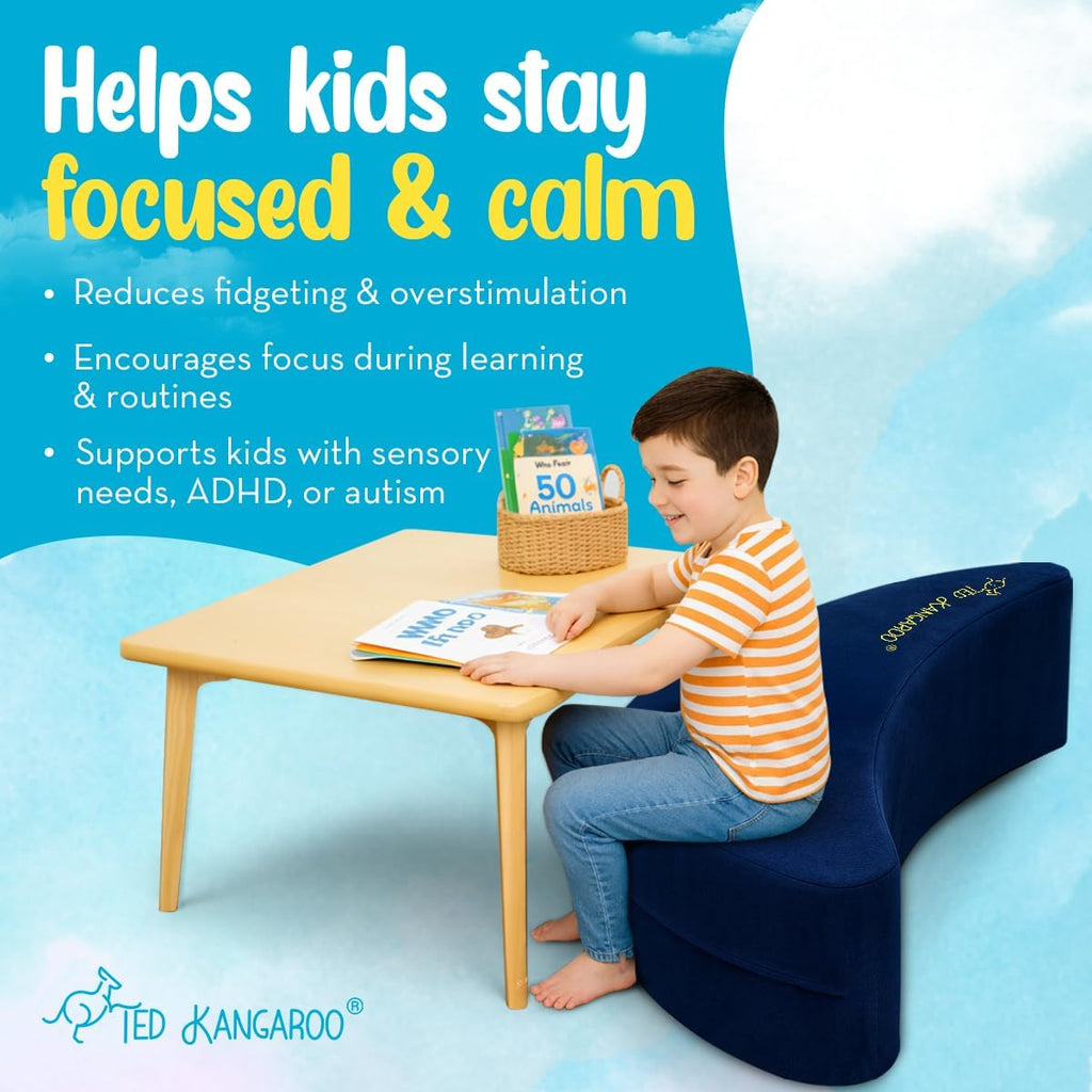 TED KANGAROO CloudBalance Sensory Chair | Flexible Active Seating for Kids | Classroom Rocker for Focus & Engagement | Durable Foam with Soft Cotton Cover