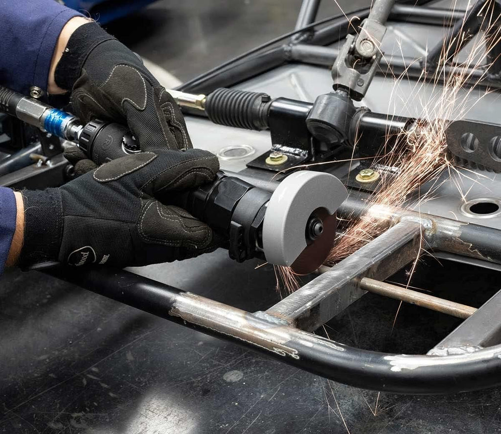 Eastwood 3in Adjustable Head Cut Off Tool Up N Down Function Durable Air Motor Aluminum Shroud