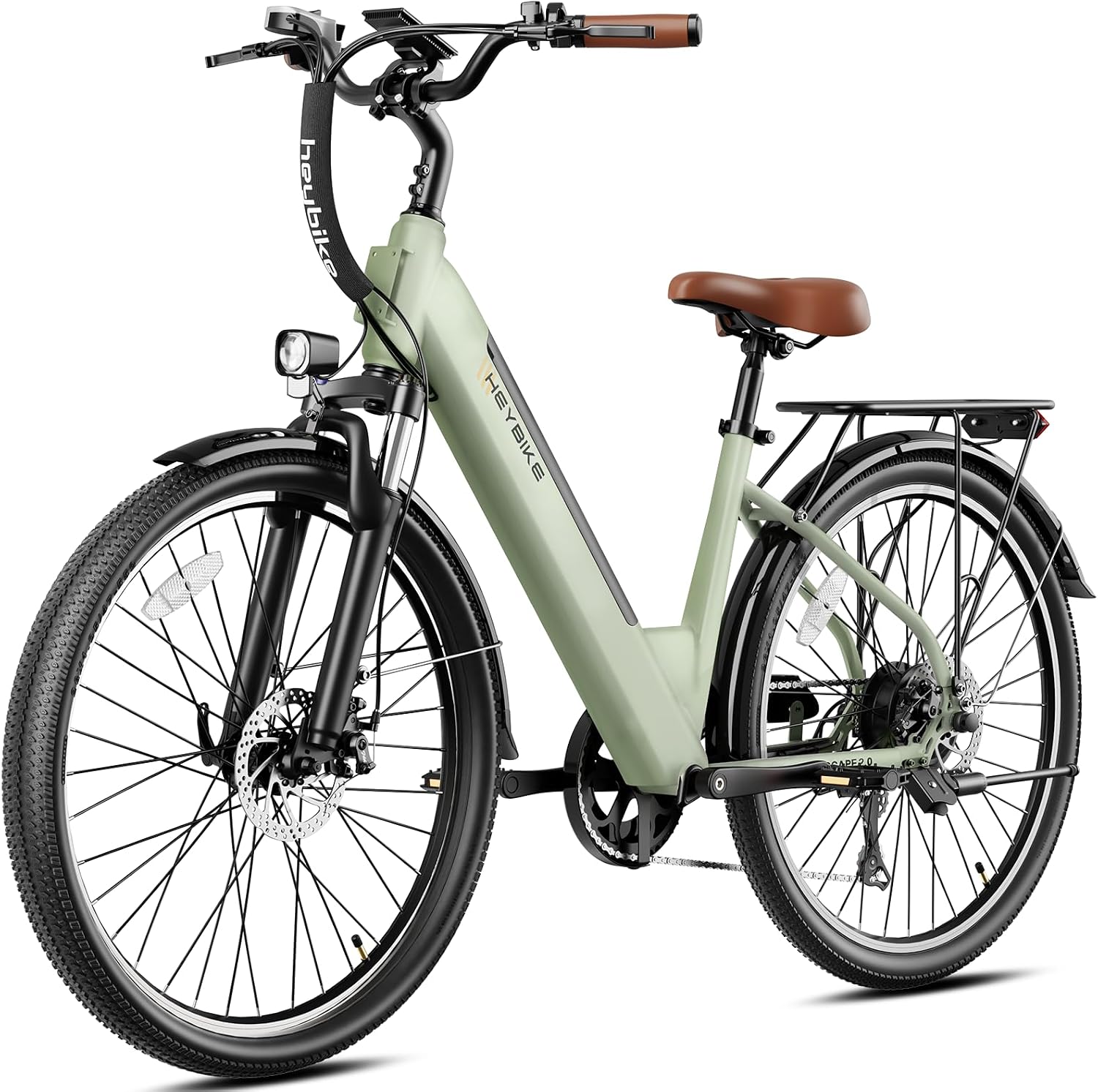 Heybike Cityscape 2.0 Electric Bike for Adults with Peak 1200W Motor, 468Wh Removable Battery, 50Miles 26' Electric Commuter Bike, 7-Speed,UL Certified