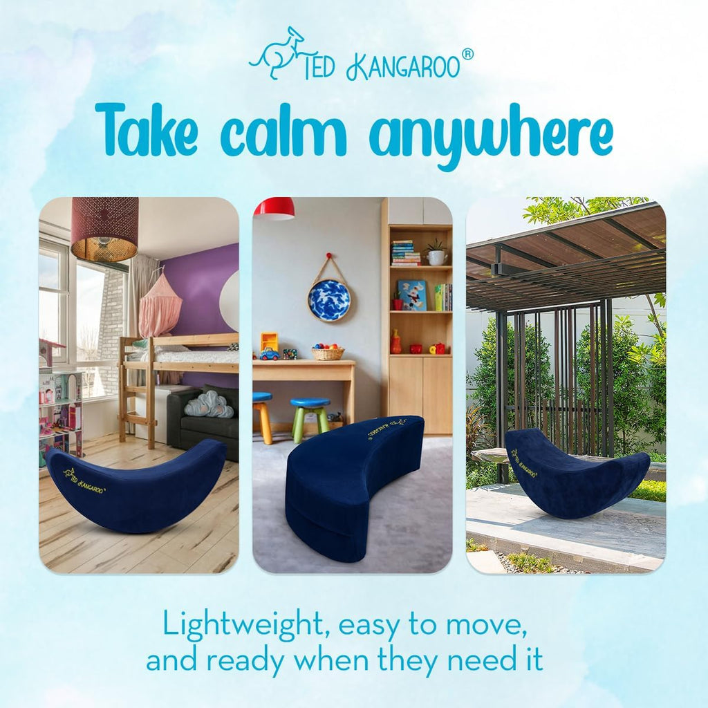 TED KANGAROO CloudBalance Sensory Chair | Flexible Active Seating for Kids | Classroom Rocker for Focus & Engagement | Durable Foam with Soft Cotton Cover