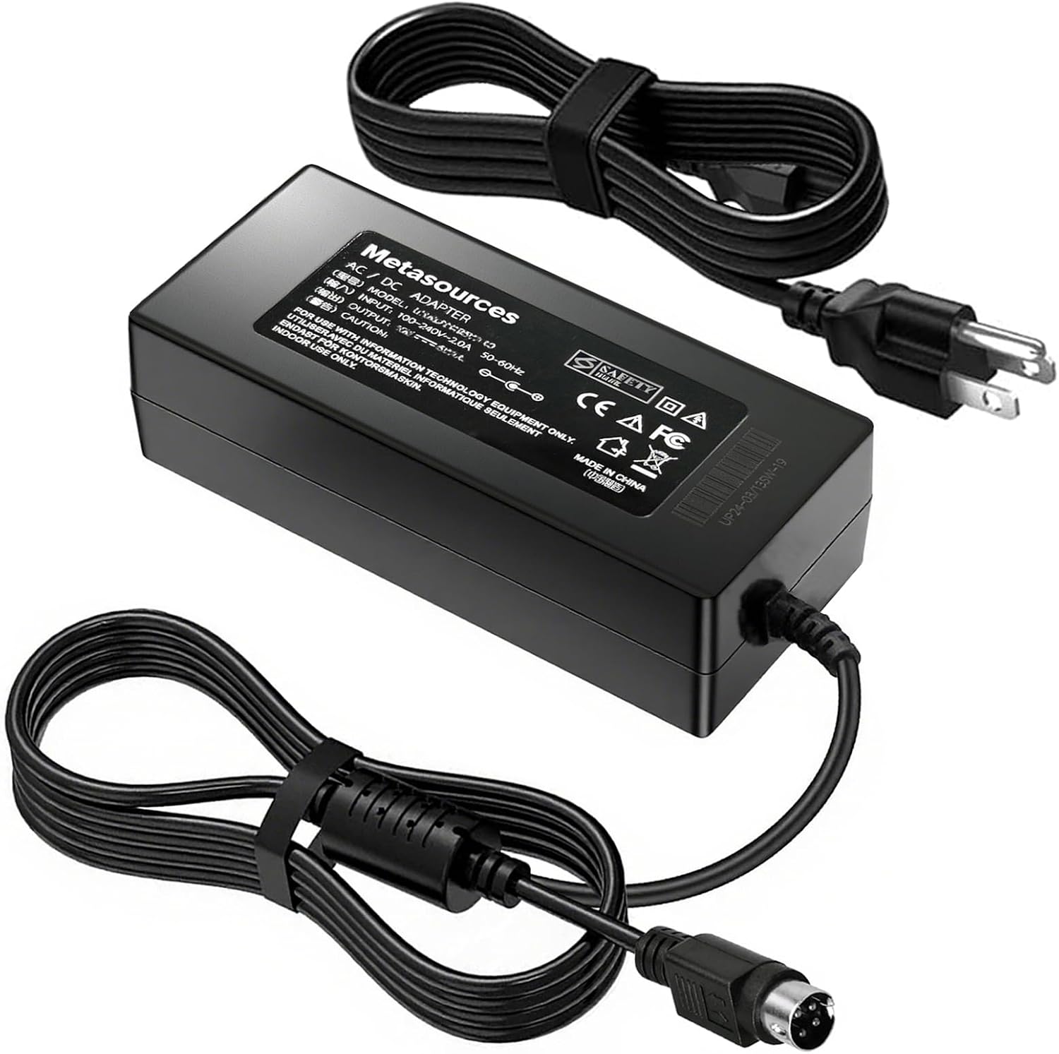 4-Pin AC/DC Adapter Compatible with SUNGZU Model SKA1000 SKA1000-T SKA1000T Li-ion Battery 1000W Portable Emergency Power Station CPT240002 32V-45V 6.5A 7.5A Power Supply Cord