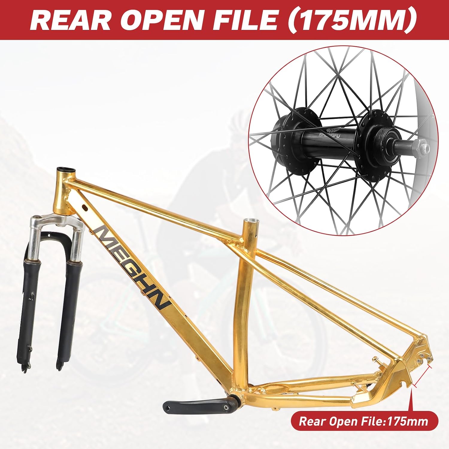 WEEROCK 20/26 x 4.0 Inch Bike Front Rear Wheelset, 4.0' Wide Aluminium Alloy Wheelset with Quick Release, Compatible with Disc Brake, Threaded Freewheel for 20'/26' Snow Bicycle, Fat Tire Bicycles