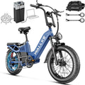 Wallke H7 Ultra 4000W 2-in-1 Electric Bike with 2640Wh Portable Power Station, 48V 55Ah Removable Battery, 37MPH Off-Road Fat Tire E-Bike for Adults, Fast E-Bike UL2849 Compliant