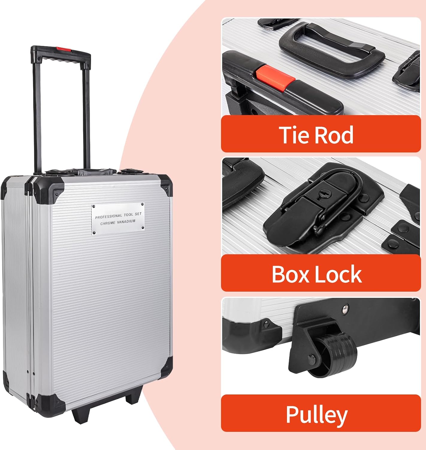 346Pcs Tool Sets, 18V Electric Power Drill Set for Men, Household Home DIY Hand Tool Kits,18+1 Clutch Cordless Power Drill Set for Thanksgiving, Christmas,Father's Day (Silver)
