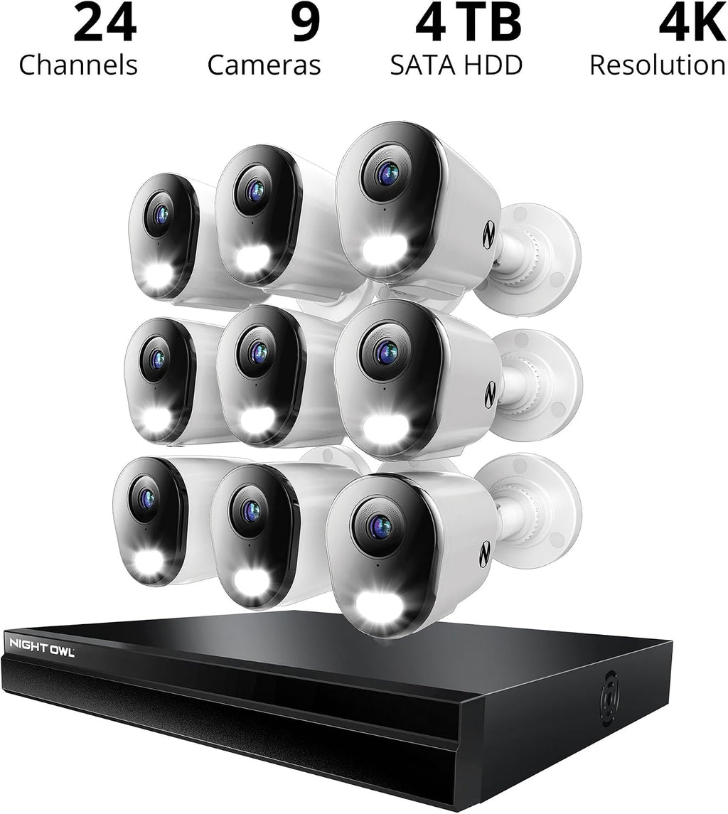Night OWL FTN8-164-9L Ultra HD NVR Security KIT