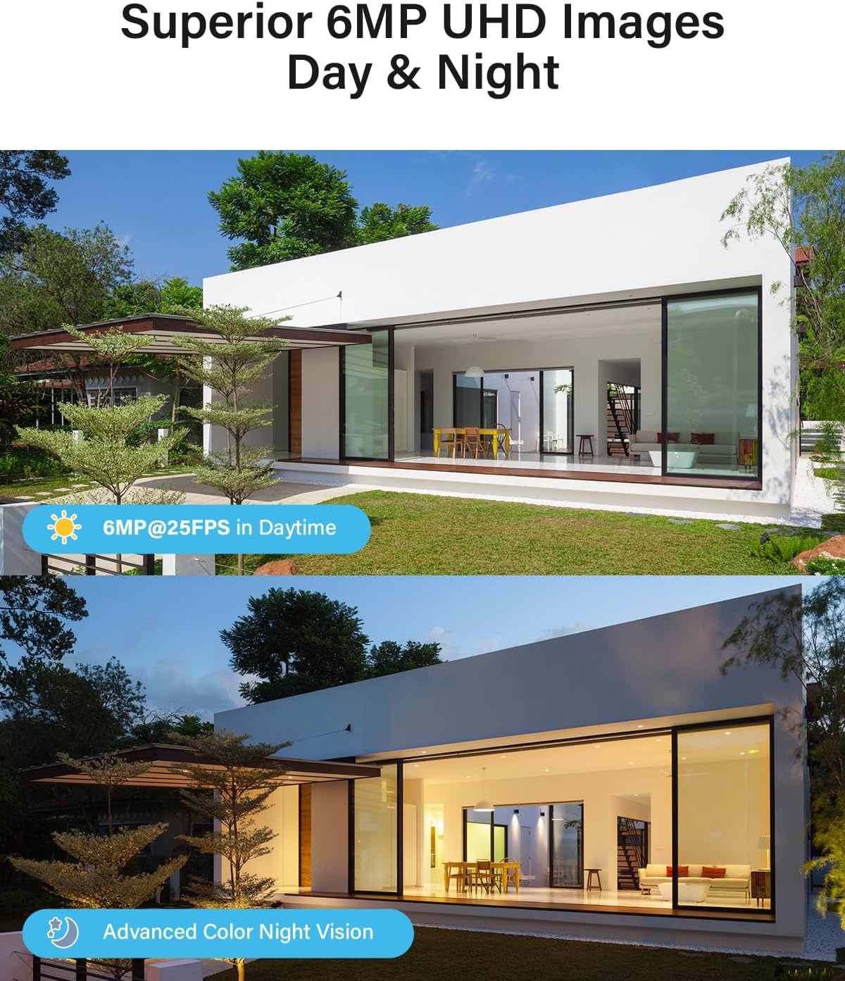 Jennov 6MP PoE IP Camera Outdoor with Pan Tilt 20X Optical Zoom, 360 Speed Dome PTZ Security Camera with 160ft IR Night Vision, Spotlights Color Night Vision, Human Detection, Onvif Compatible