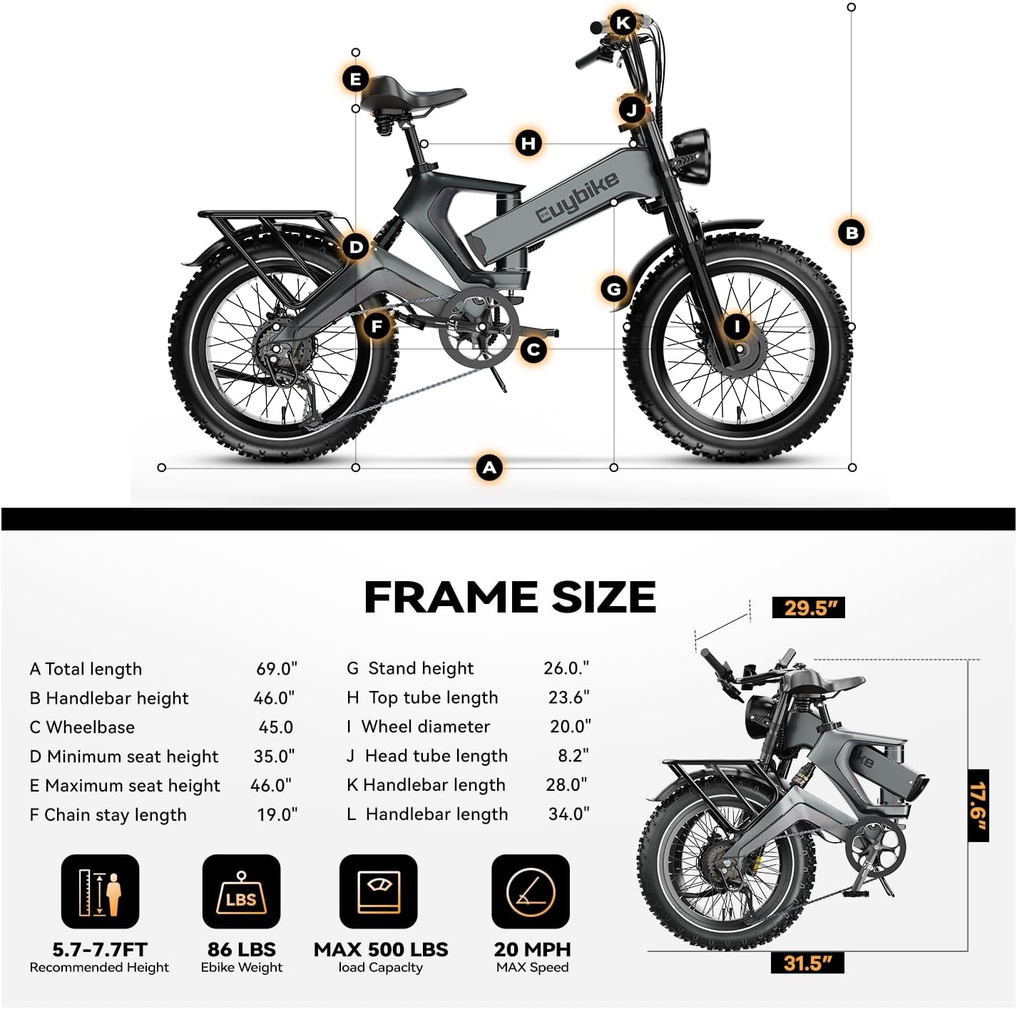 2000W/3000W Peak Motor Electric Bike for Adults, 48V/52V 25AH/30AH Battery Full Suspension Foldable Ebike, 20'x4.0' Fat Tires 35MPH Dirt Bike, 100/120 Miles Hydraulic Brake Magnesium Alloy Motorcycle