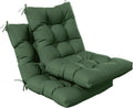 Patio Seat&Back Chair Cushions for Outdoor Furniture，Comfortable Cushions for Rocking/Dining/Lawn Chair-Set of 2
