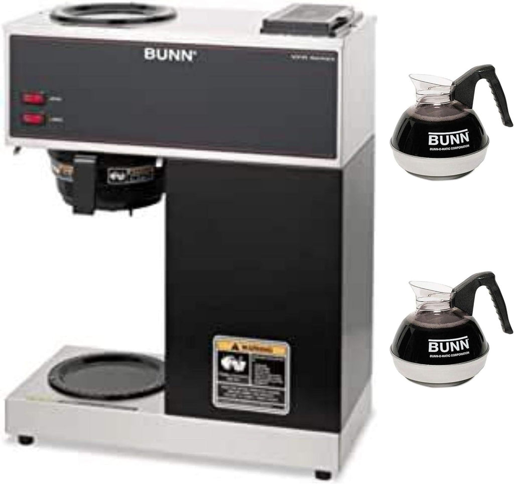 Bunn-O-Matic Pour-O-Matic Model VPR Coffee Brewer, 14.4liters Stainless Steel/Black