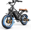 EUYBIKE Electric Bike for Adults, 2000W/3000W Peak Single/Double Motor with 48V/52V 25AH/30AH Battery, 20'x4.0' Fat Tires 35MPH/37MPH Ebike, Dual Hydraulic Disc Brake Full Suspension Electric Bicycle