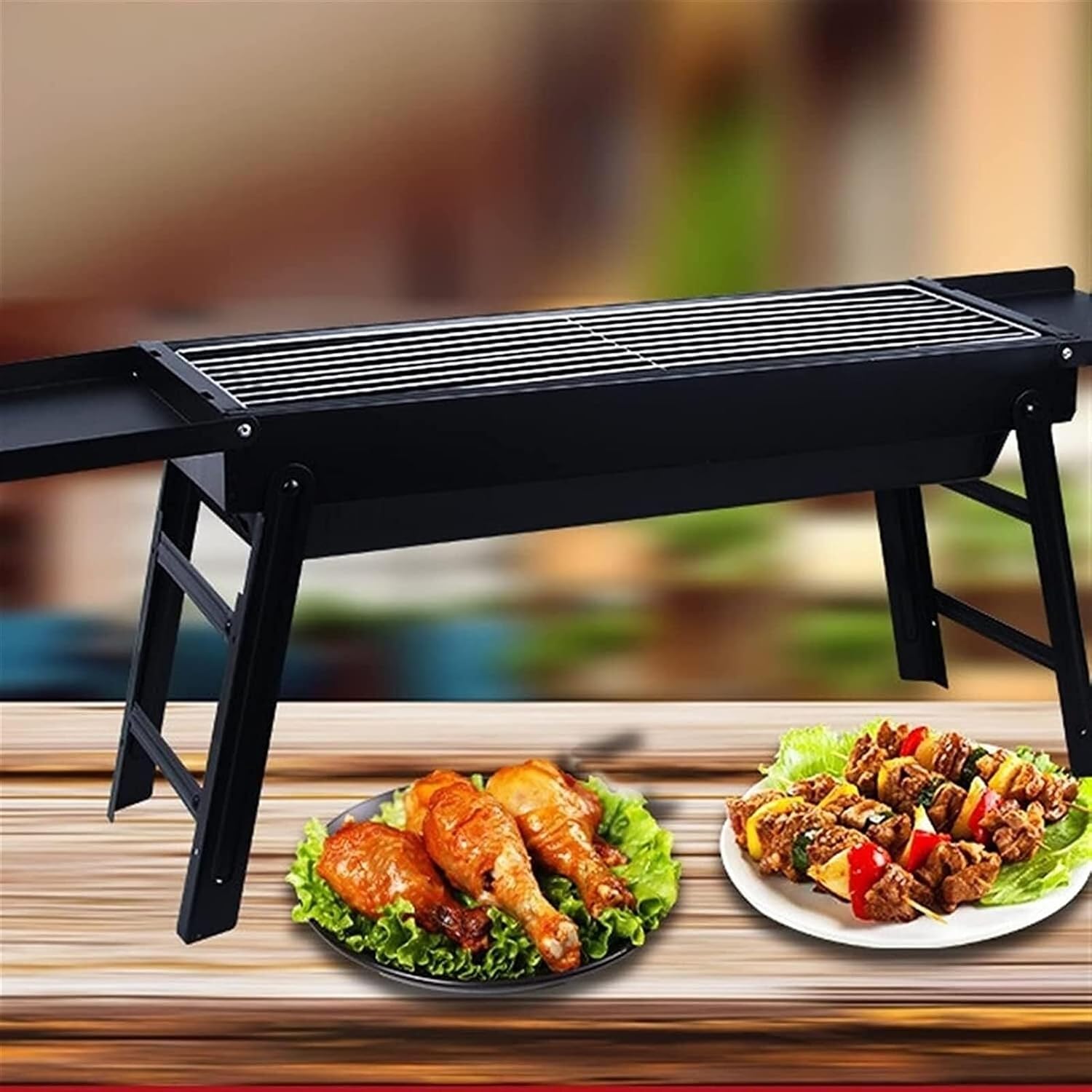 Portable Charcoal Grill Outdoor Charcoal Grills Functional Barbecue Grill Home Multifunctional for Picnic Camping BBQ Grill for Outdoor