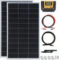 300 Watt 12Volt /24Volt Solar Panel Kit 2X150W Monocrystalline Module 30A Charge Controller for RV, Boats, Trailer, Camper,Off-Grid System (300W Solar kit)