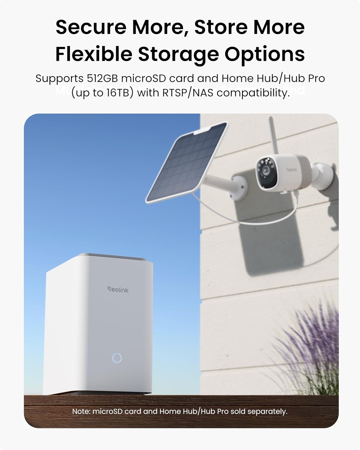 REOLINK Solar Security Cameras Wireless Outdoor, Altas 2K Pre-Record Cameras for Home Security, 540 Days Battery Life, ColorX Night Vision, Wi-Fi 6, AI Detection, Home Hub Compatible, No Subscription