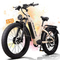 MENORX Dual Motor Electric Bike,26'x4'Fat Tire Electric Bike,Up to 5000W/7000W Peak, 60V/25Ah & 52V/23Ah Lithium Battery,Up to 45/50MPH &105 Miles Range E Bike