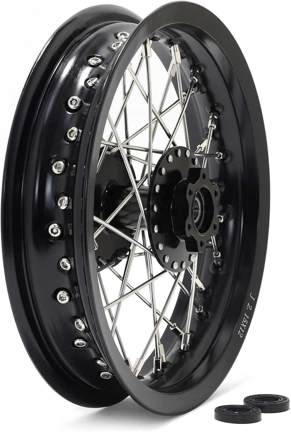 TOFR 12' x 2.15' Rear Wheel Rim Spoke Hub for Surron SUR-RON Light Bee X LBX for Segway X160 X260