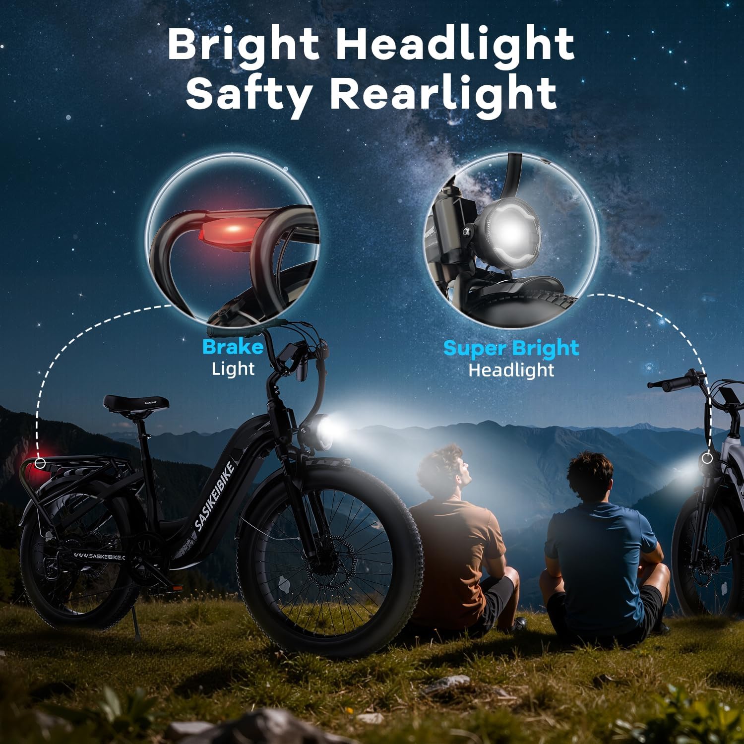 1500W Motor Electric Bike for Adults & Teenager, 48V 20AH Removable Battery Ebike, 24inch Fat Tire Electric Bicycle, Step-Thru E Bike for Commuting & Mountain, Front Suspension