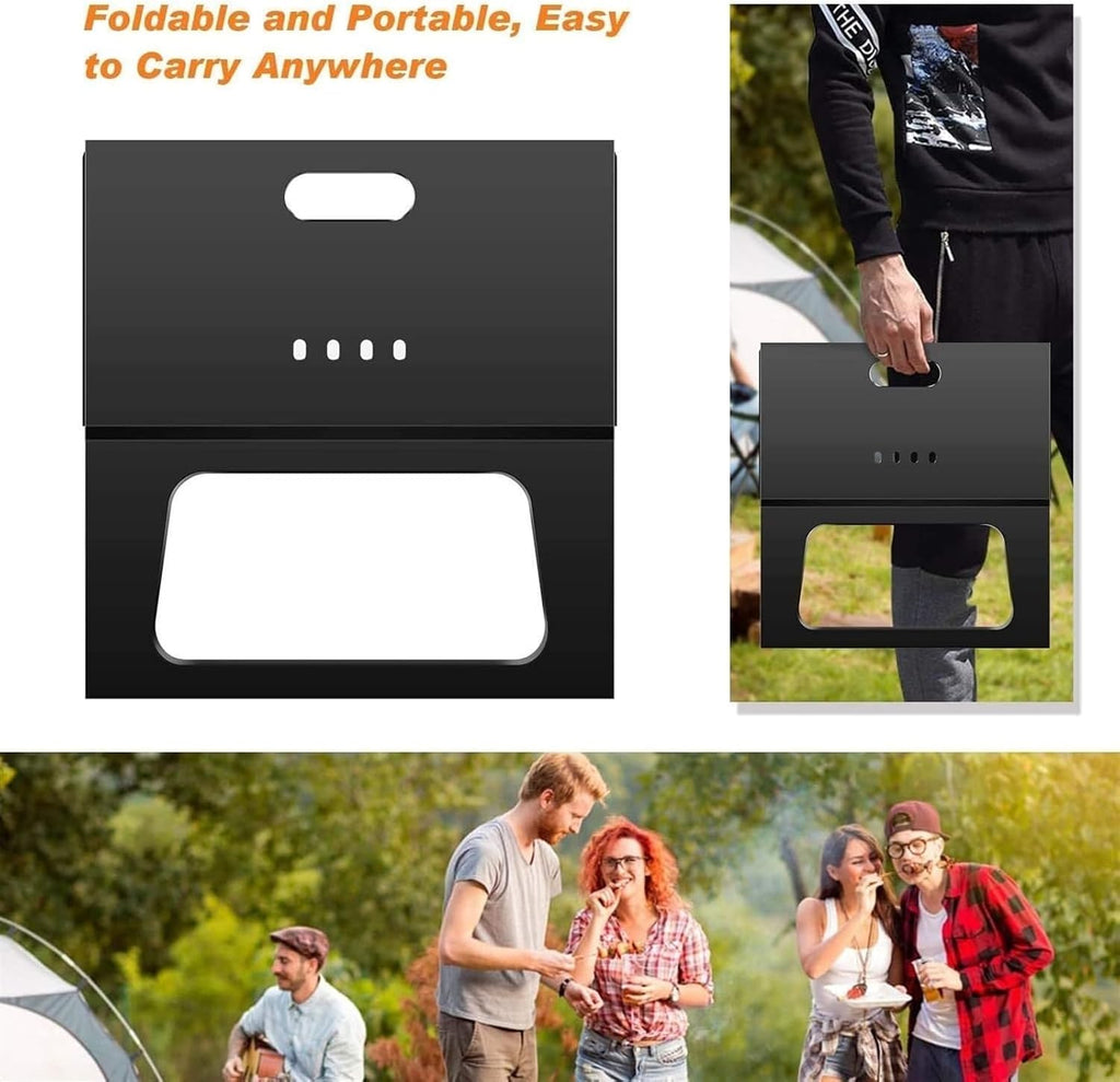 Portable Charcoal Grill Folding Barbecue Portable Charcoal Grill Tools Ultralight Foldable Grill Suitable for Camping BBQ Grill for Outdoor