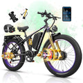 MENORX Dual Motor Electric Bike,26'x4'Fat Tire Electric Bike,Up to 5000W/7000W Peak, 60V/25Ah & 52V/23Ah Lithium Battery,Up to 45/50MPH &105 Miles Range E Bike