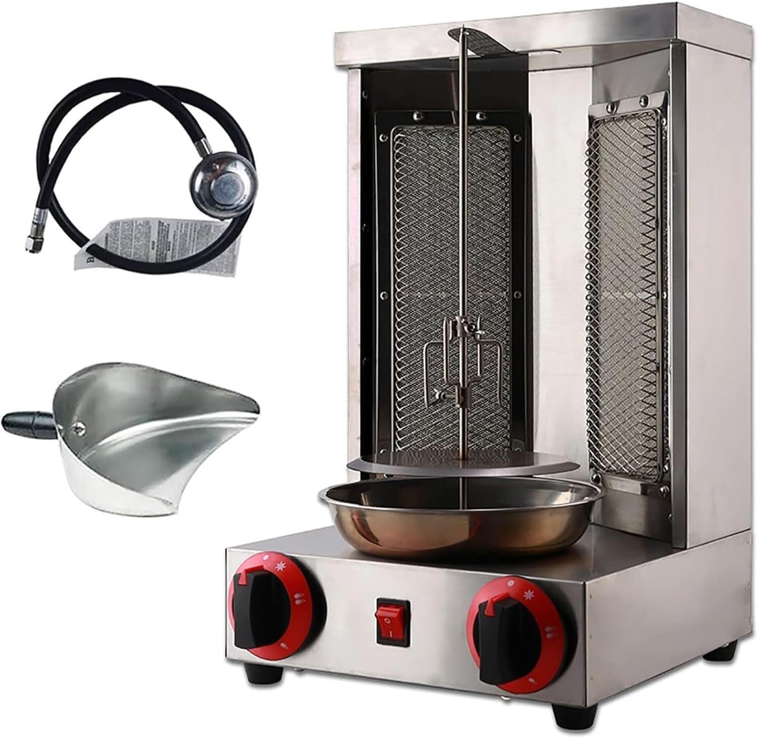 Electric Doner Kebab Machine + Electric Kebab Slicer, Vertical Kebab Grill Barbecue Tool, Barbecue Skewers Machine for Commercial Home Kitchen Outdoor Garden Camping 800-1200℃