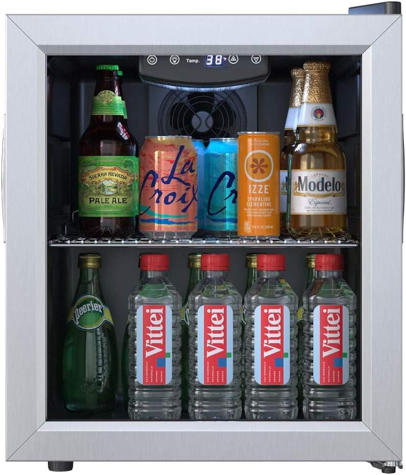 EdgeStar BWC71 18 Inch Wide 52 Can Capacity Extreme Cool Beverage Center - Stainless Steel