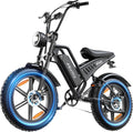 20' Fat Tire Electric Bike for Adults, 1500W Peak Motor E-Bike with 48V 15Ah Removable Battery, 60 Miles PAS Range, 28MPH Dirt Electric Mountain Bicycles for Off Road and Commuting