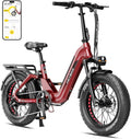 Heybike Ranger Foldable Electric Bike for Adults, 1200W/1800W Peak Motor, 28/32MPH E Bike, 55/90 Miles Range, 20'x4.0' Fat Tire Ebike with Removable Battery, Hydraulic Brakes for Snow, Beach,Commuting