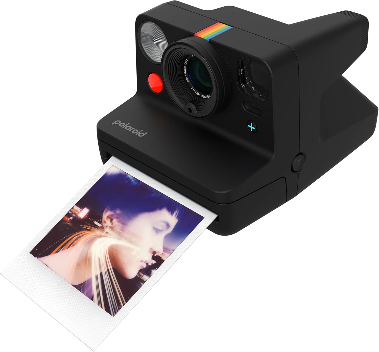 Polaroid Now+ 3rd Generation I-Type Instant Film Camera - Bluetooth Connected App Controlled - Black - Camera Only No Film (9160)