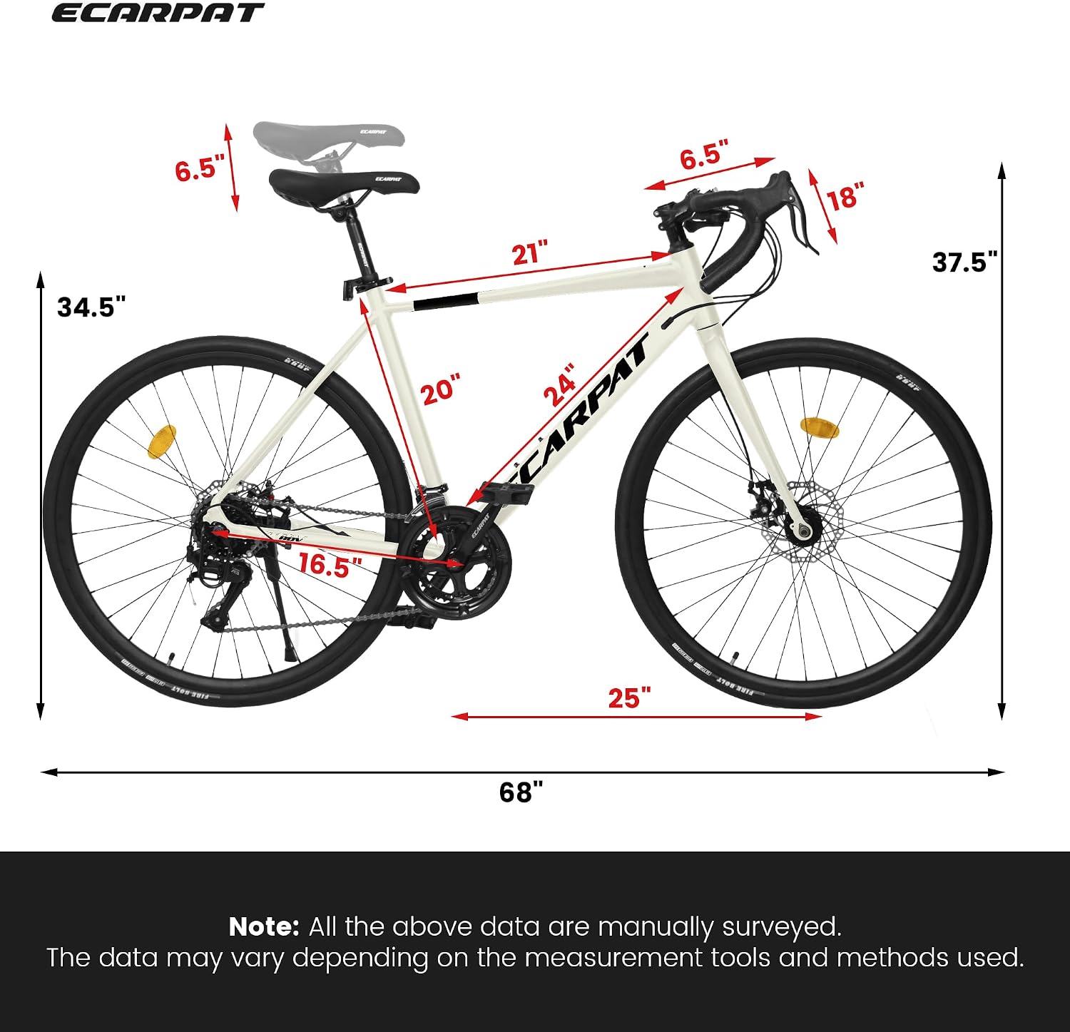 Road Bike, 700C Wheel City Commuter Bicycle, 16 Speed Drop Bar, Fast Acceleration, Racing Bike with Disc Brakes, with Light Weight Aluminum Alloy Frame, Sport Bike, Urban Adult Bicycle