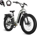 VELOWAVE Electric Bike 26' Fat Tire Ebike Peak 1200W Motor Electric Bike for Adults with 47.97V 14.4AH Removable LG Cell Battery Step-Thru E Bike up to 32MPH UL 2849 Certified with Lock& Bell