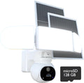 24/7 Recording Solar Floodlight Security Camera Wireless Outdoor, Motion-Activated Alert/2000LM Floodlight/105dB Siren, WiFi, 2K, HD Live View/Talk, 360° Pan & Tilt, Free Local 128GB Storage