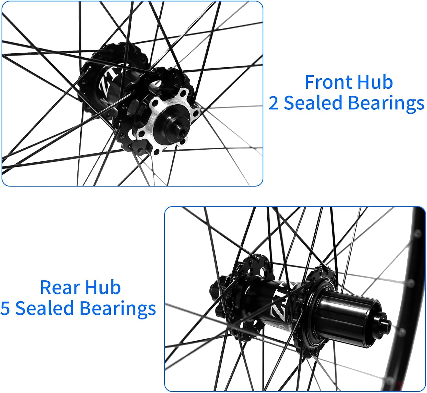26'/27.5'/29' Mountain Bike Wheelset，Ultralight Aluminum Alloy Rim 32H High Strength Bike Wheels， Quick Release Disc Brake MTB Wheel Set， Compatible 7-12 Speed Cassette