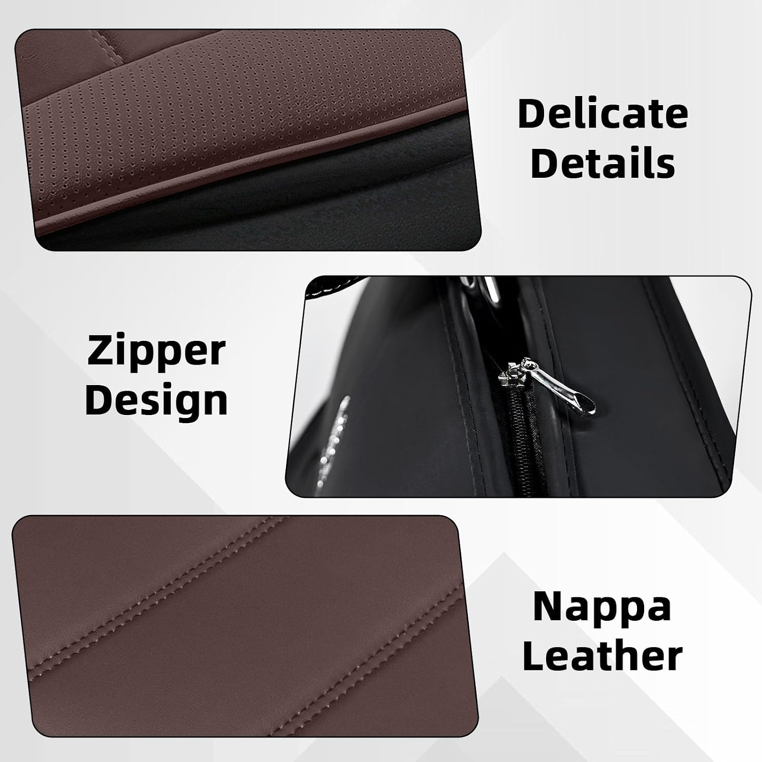 Car Seat Cover Fit for Volkswagen New Beetle 2000-2010,Compatible Airbag Non-Slip Waterproof Seat Cover,Car Seat Protector Premium Interior (Standard 2 Seats,Black Coffee)