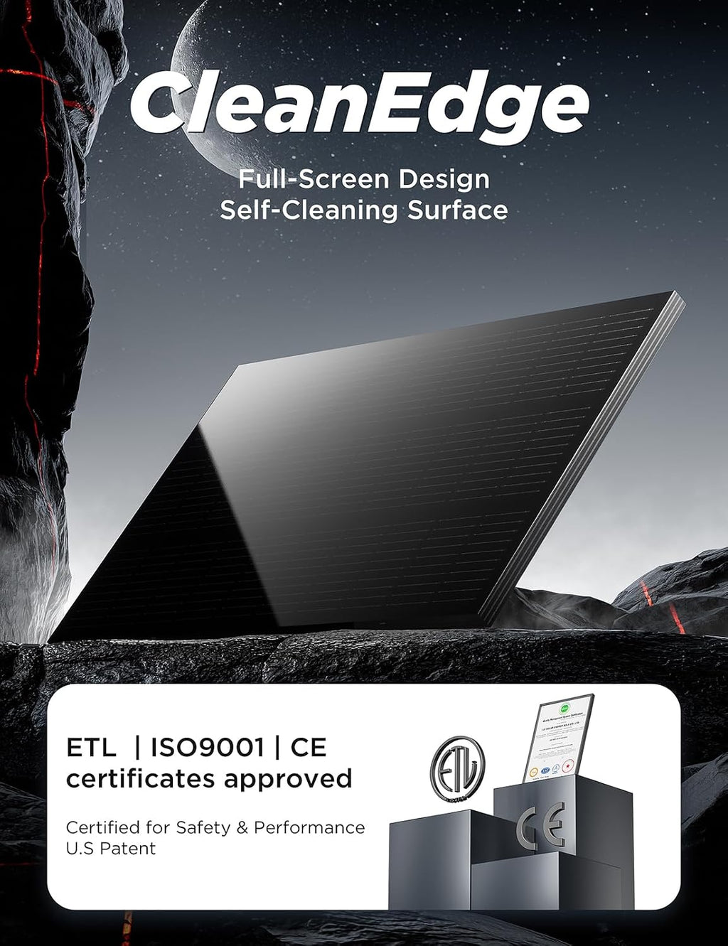 STAR 200 Watt Solar Panel, 2PCS 100W 12/24V Solar Panels with Frame-Less Design & Maintenance-Free, 25% High-Efficiency Monocrystalline, Reliable Power for RV, Marine, Roof, Home, and Off-Grid