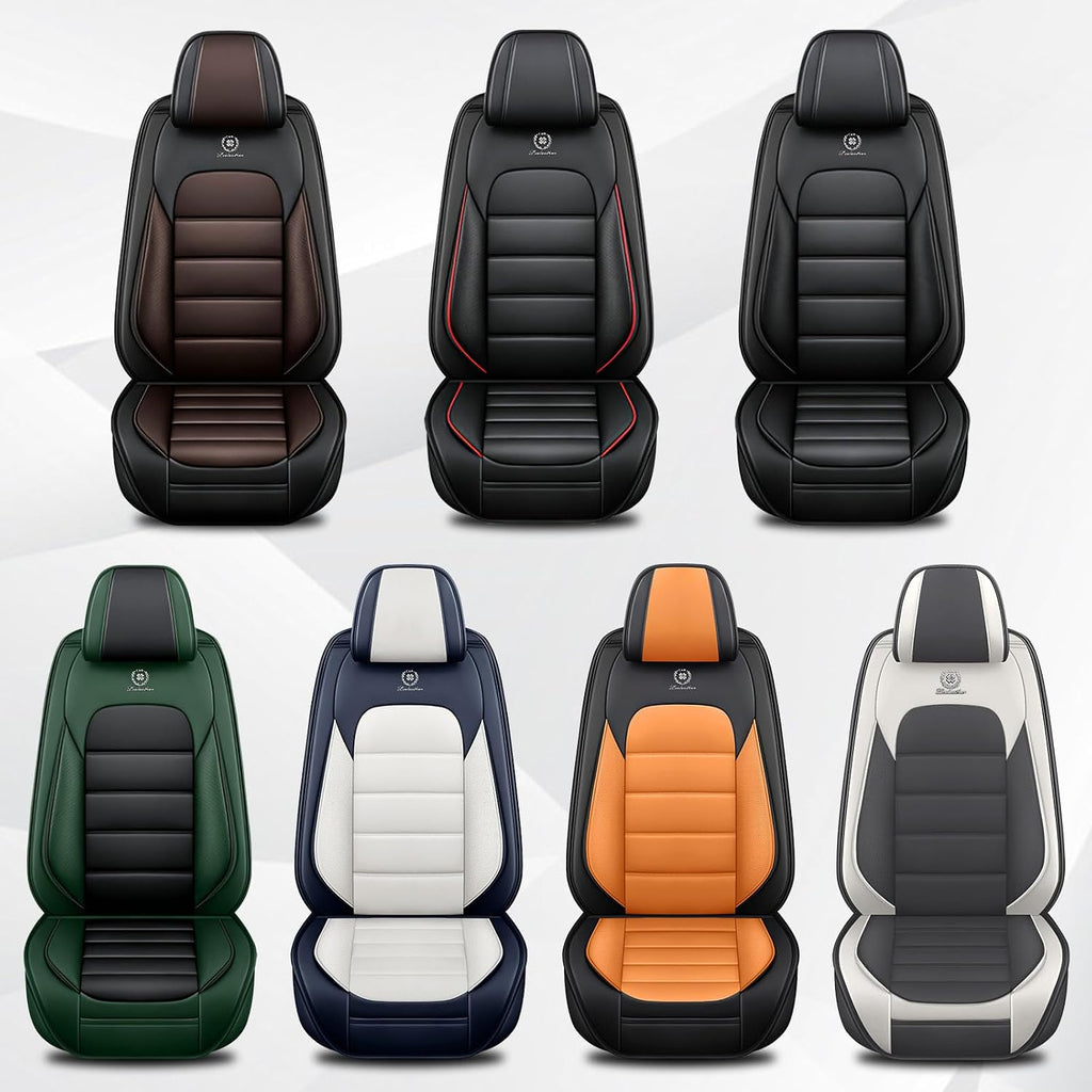 Car Seat Cover Fit for Rivian R1T 2022-2025,Compatible Airbag Non-Slip Waterproof Seat Cover,Car Seat Protector Premium Interior (Standard 2 Seats,Black Coffee)