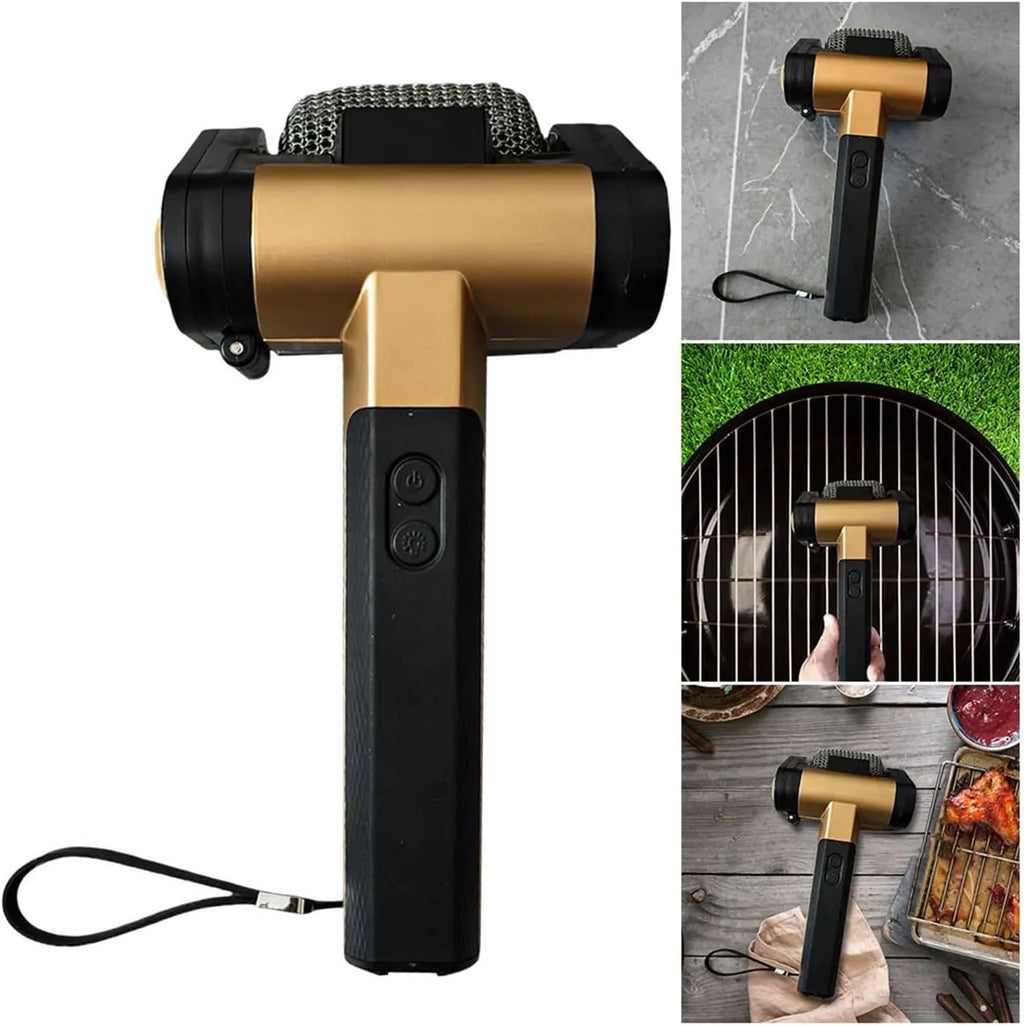 Fit for Electric Grill Cleaner with Lights - Stainless Steel BBQ Brush with Replaceable Heads for Home Cleaning(Set D)