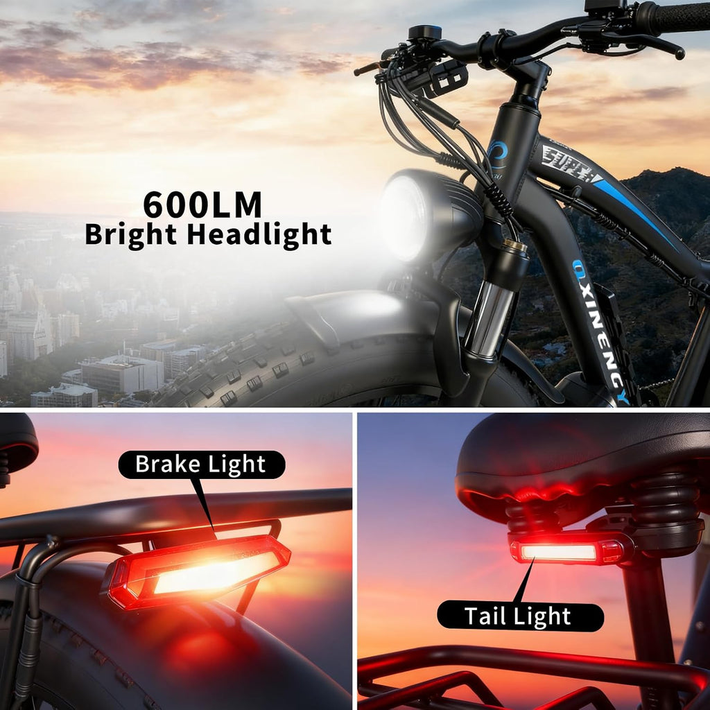 9000W Peak Dual Motor Ebike for Adults, 46MPH Fast Electric Bike for Adults with 60V 1560Wh Battery, 24' Fat Tire E-Bike, Hydraulic Disc Brake, Electric Bicycle for Snow Off-Road Commuter